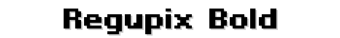 Regupix Bold font